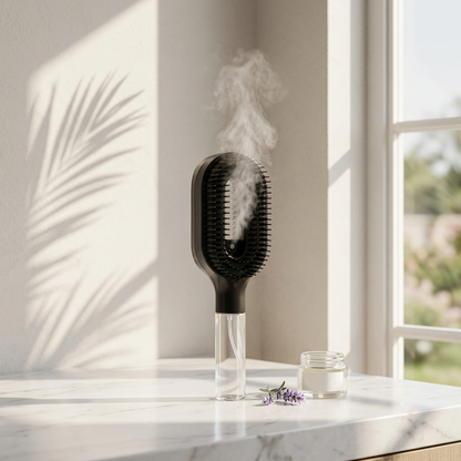 2-in-1 Multi-functional Spray Bottle Comb Wet Dry Scalp Massage Bristle Comb Salon Fluffy Modeling Comb Gift for Girl Women